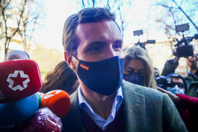 El presidente del Partido Popular, Pablo Casado