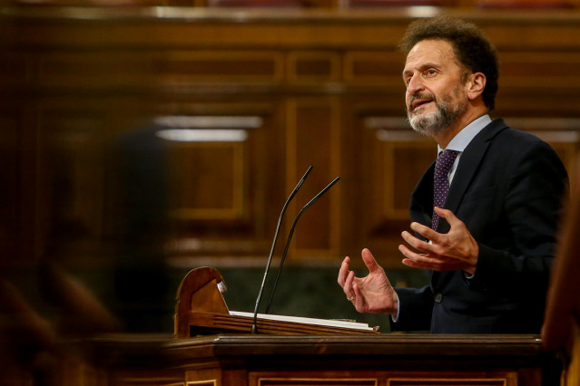 El portavoz adjunto de Ciudadanos en el Congreso de los Diputados, Edmundo Bal, durante una sesión plenaria en la Cámara Baja.