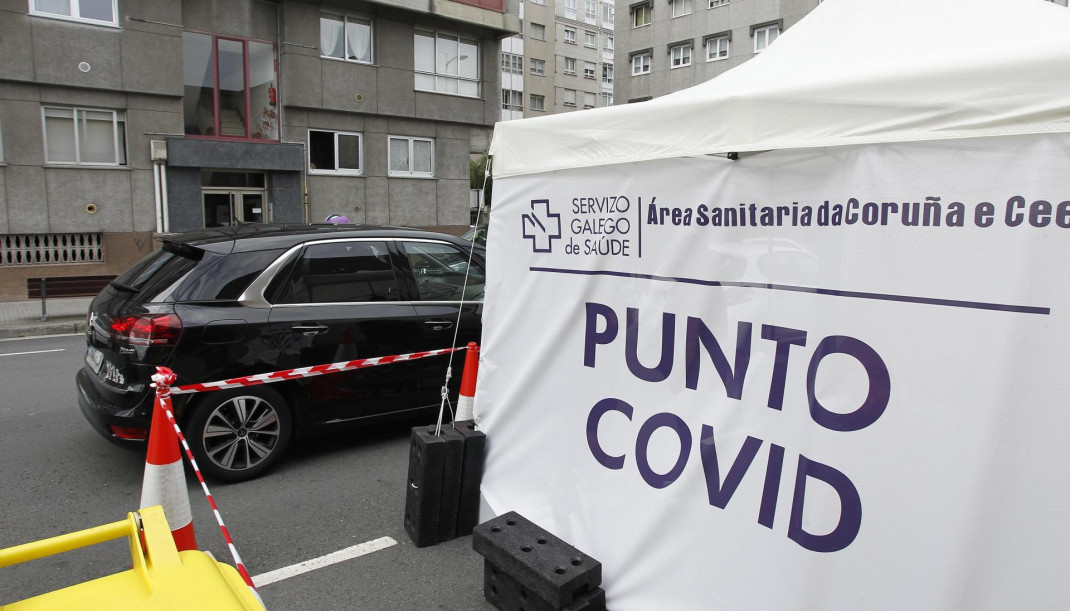 Punto COVID habilitado en A Coruña, para realizar las pruebas PCR