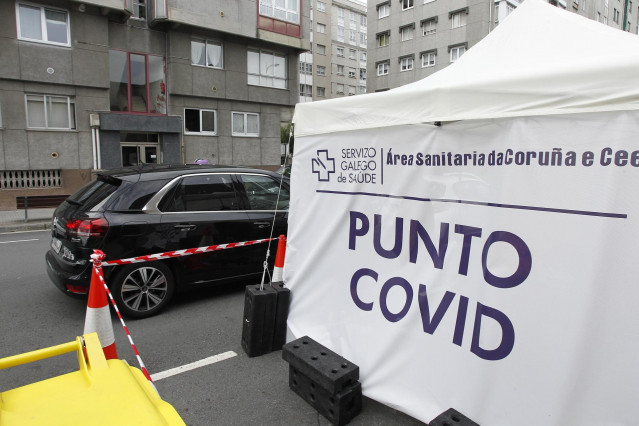 Punto COVID habilitado en A Coruña, para realizar las pruebas PCR
