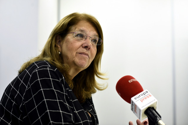 La candidata número 5 del PP al Congreso de los Diputados por Madrid, Elvira Rodríguez, durante una entrevista para Europa Press.