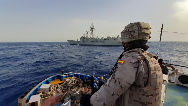 Fragata 'Santa María' en la Operación Atalanta de la UE