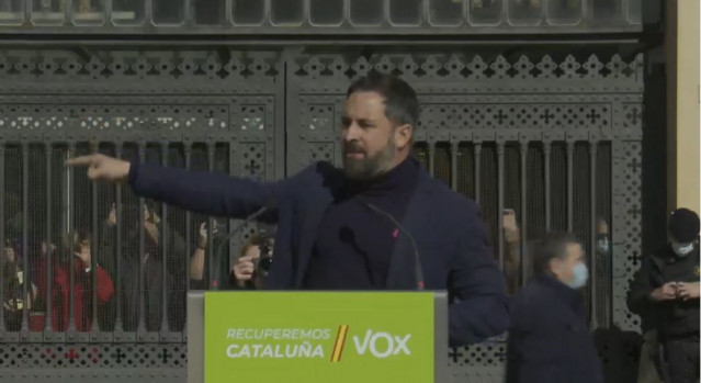 El presidente de Vox, Santiago Abascal