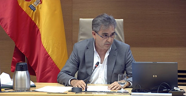 Archivo - El presidente del Sindicato de Enfermería (Satse), Manuel Cascos, en su comparecencia en el Grupo de Trabajo de Sanidad y Salud Pública de la Comisión para la Reconstrucción Social y Económica del Congreso de los Diputados