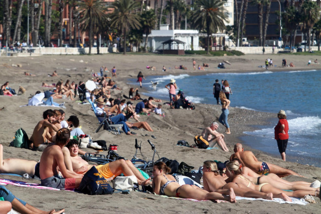 Playas de Málaga en una imagen de archivo