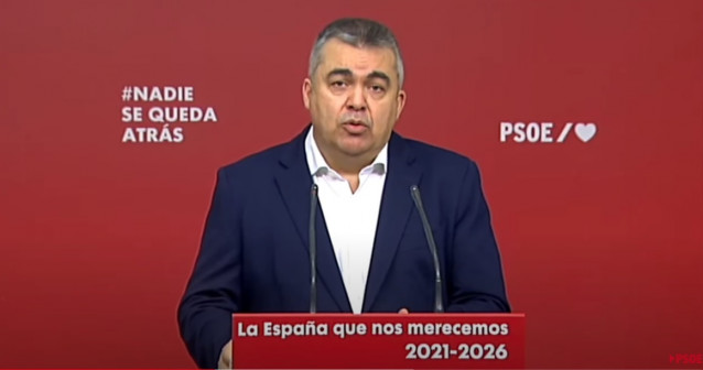 El secretario Ejecutivo de Coordinación Territorial, Relaciones PSOE Gobierno y presidente de la Fundación Pablo Iglesias, Santos Cerdán.