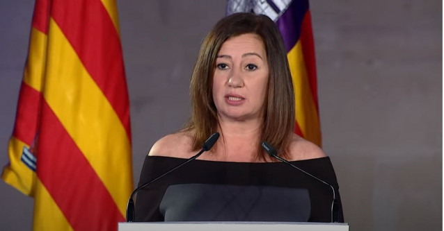 La presidenta del Govern, Francina Armengol, en el acto institucional del Día de Baleares.