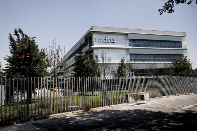 Archivo - Sede de la compañía de tecnología y defensa Indra en Alcobendas (Madrid)