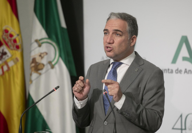 El consejero de la Presidencia y portavoz del Gobierno andaluz, Elías Bendodo, en una fotografía de archivo.