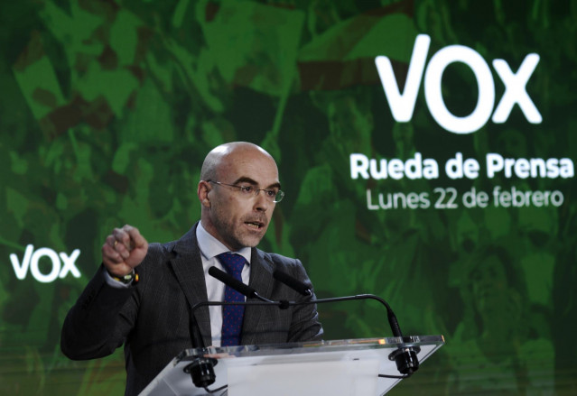 El vicepresidente de Acción Política y eurodiputado de Vox, Jorge Buxadé