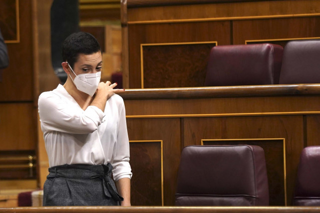 Archivo - La diputada de En Comú Podem Aina Vidal, en el Congreso