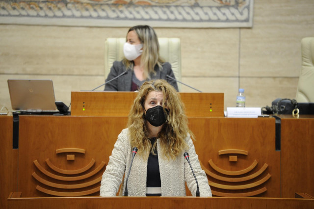 La diputada de Cs María Encarnación Martín Andrada en el Pleno de la Asamblea.