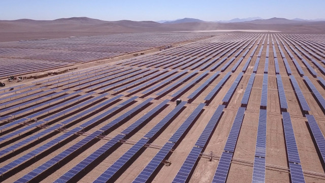 Archivo - Planta fotovoltaica de Acciona en Chile