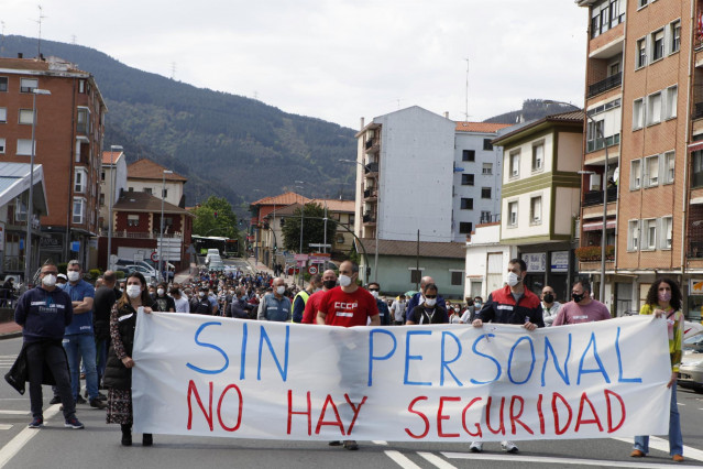 Manifestación contra el ERTE de Petronor (archivo)