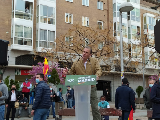 El secretario general de Vox y el portavoz de la misma formación en el Ayuntamiento de Madrid, Javier Ortega Smith.