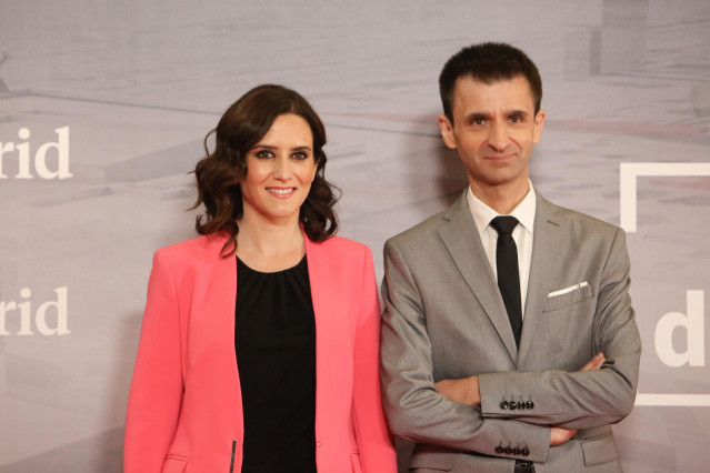 Archivo - Isabel Díaz Ayuso (PP) llega al debate de Telemadrid