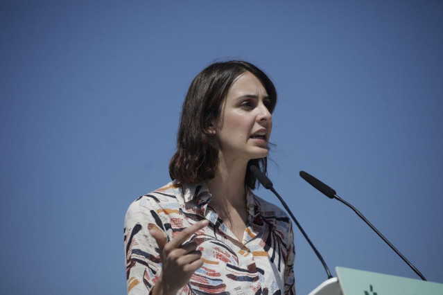 La portavoz de Más Madrid en el Ayuntamiento, Rita Maestre, en el acto de arranque de la campaña