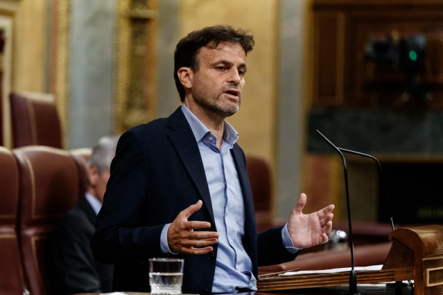 Archivo - El presidente del grupo parlamentario de Unidas Podemos en el Congreso, Jaume Asens.