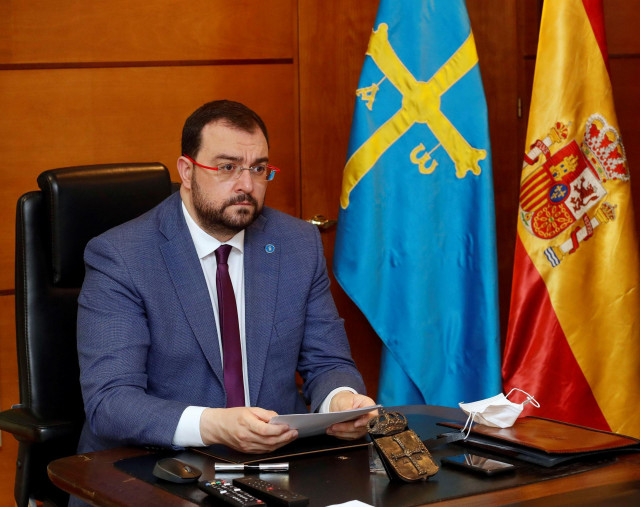 El presidente del Principado, Adrián Barbón.