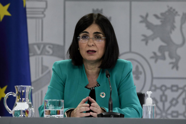 La ministra de Sanidad, Carolina Darias