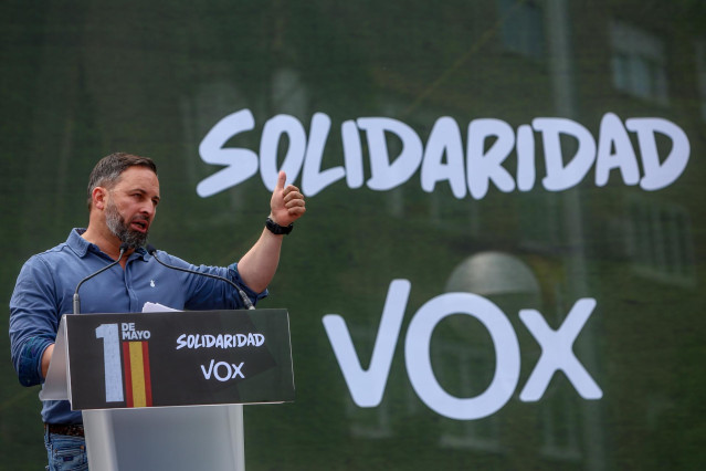 El presidente de Vox, Santiago Abascal