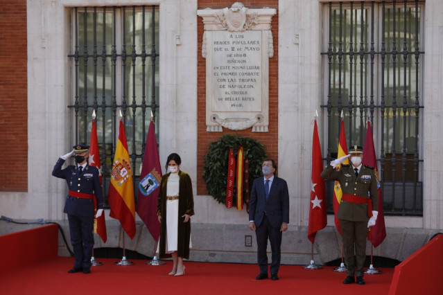 Homenaje a los héroes del 2 de Mayo. En Madrid, a 2 de mayo de 2021.