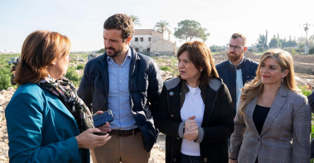 Archivo - El presidente del PP, Pablo Casado, y la presidenta del PP en la Comunidad Valenciana, Isabel Bonig.