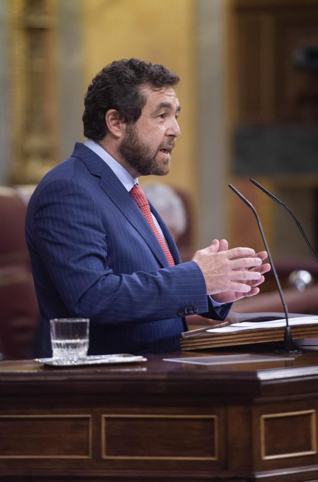 Archivo - El diputado de Cs, Miguel Gutierrez, interviene en una rueda de prensa en el Congreso de los Diputados, Madrid, (España), a 24 de marzo de 2021.