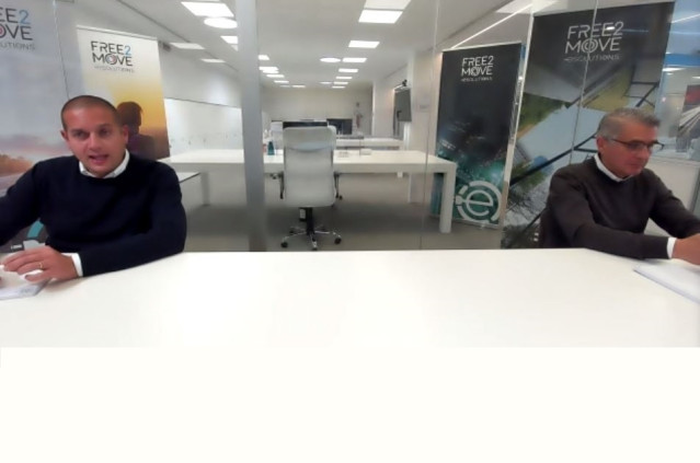 Rueda de prensa con Carlalberto Guglielm y Roberto Di Stefano.