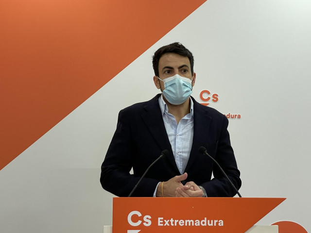 Archivo - El coordinador de Cs Extremadura, David Salazar, en una imagen de archivo.