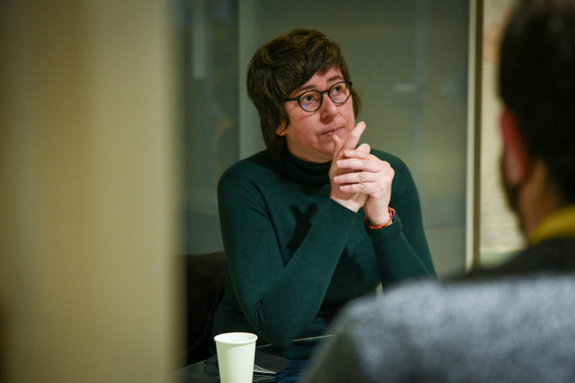 Archivo - La coordinadora de Podemos en la Comunidad Valenciana, Pilar Lima, durante una entrevista con Europa Press, en Valencia (España), a 18 de marzo de 2021.