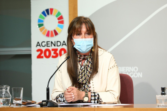 La consejera de Sanidad del Gobierno de Aragón, Sira Repollés.