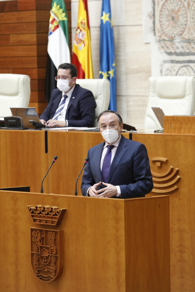 El diputado del PP Laureano León, en la Asamblea.