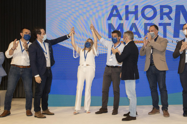 Teodoro García Egea durante la celebración del Congreso Provincial del PP de Castellón