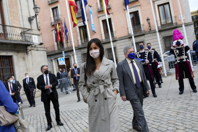 La vicealcaldesa de Madrid, Begoña Villacís, asiste al acto conmemorativo del Día de Europa, en Madrid (España) a 9 de mayo de 2021. Villacís ha calificado de 