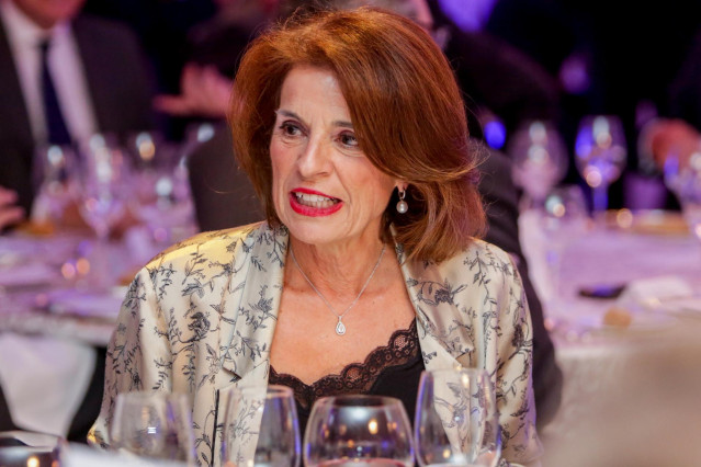 Archivo - La exalcaldesa de Madrid, Ana Botella, durante la cena anual de socios del Consejo Empresarial Alianza por Iberoamérica (CEAPI), en el Hotel Villamagna, en Madrid a 19 de febrero de 2020.