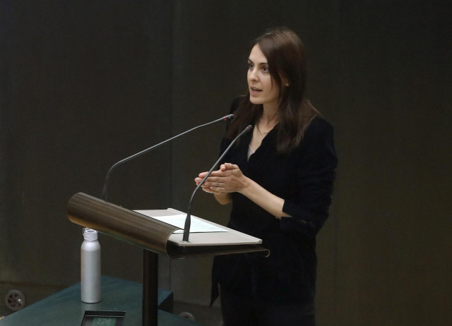 Archivo - La portavoz adjunta de Más Madrid, Rita Maestre, interviene en el pleno extraordinario celebrado en el Ayuntamiento de Madrid.