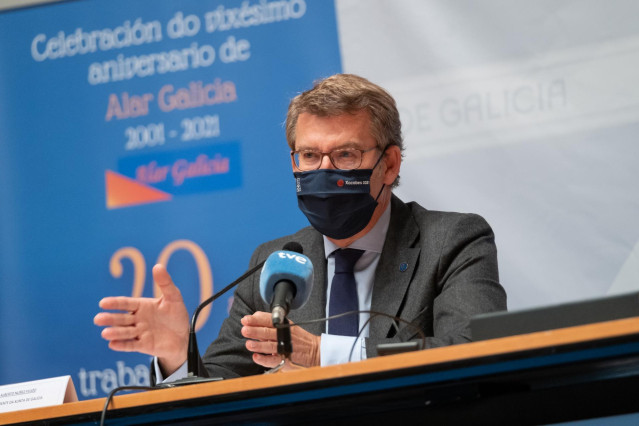 El presidente de la Xunta de Galicia, Alberto Núñez Fejóo.
