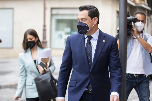 El presidente de la Junta de Andalucía, Juanma Moreno