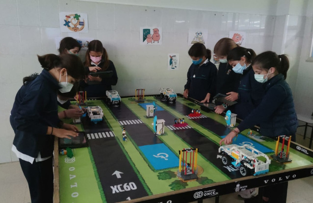 Estudiantes en la Iniciativa Volvo.