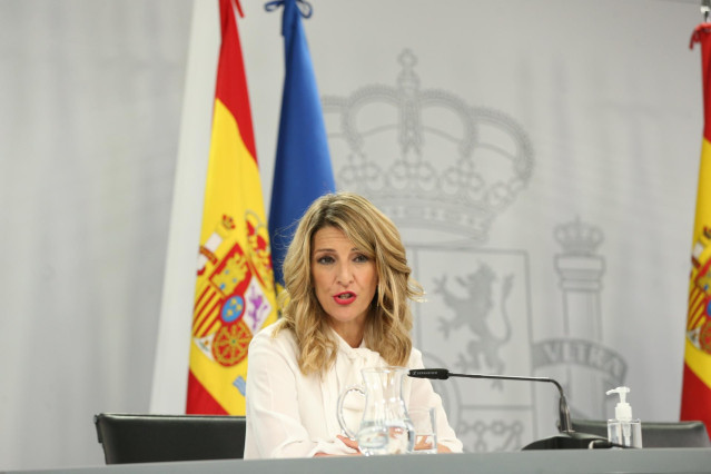 La vicepresidenta tercera y ministra de Trabajo y Economía Social, Yolanda Díaz