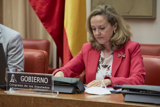 La vicepresidenta segunda del Gobierno y ministra de Asuntos Económicos y Transformación Digital, Nadia Calviño. Foto de archivo.