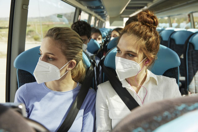 Interior de un autobús de Alsa