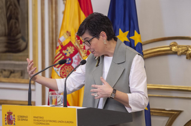 Archivo - La ministra de Asuntos Exteriores, Unión Europea y Cooperación, Arancha González Laya