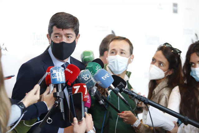 Imagen de archivo del vicepresidente de la Junta y consejero de Turismo, Regeneración, Justicia y Administración Local, Juan Marín.