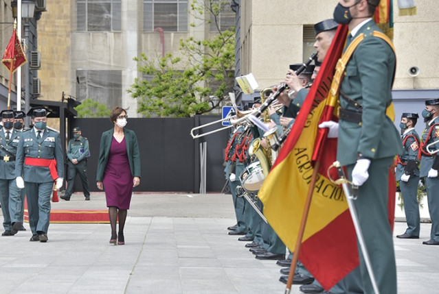 La directora de la Guardia Civil, María Gámez, en un acto por el 177 aniversario del Instituto Armado