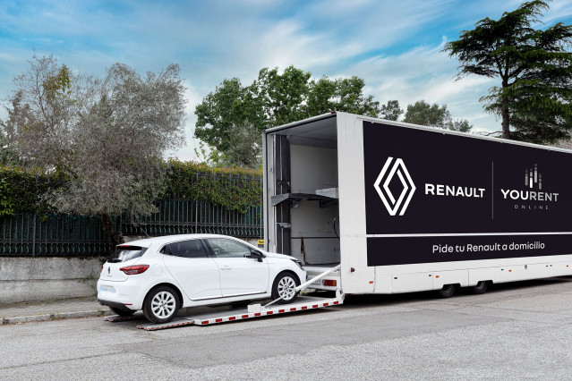 Envío a domicilio de un vehículo de Renault.
