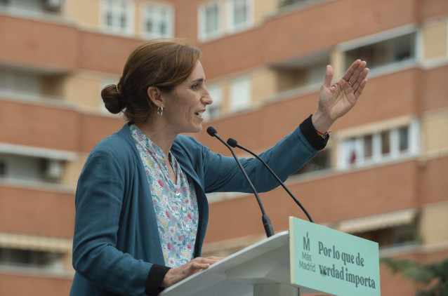 La candidata de Más Madrid a la Presidencia de la Comunidad de Madrid, Mónica García