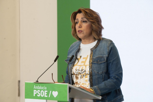 La secretaria general del PSOE-A, Susana Díaz