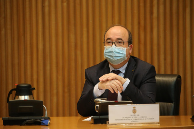 El ministro de Política Territorial y Función Pública, Miquel Iceta